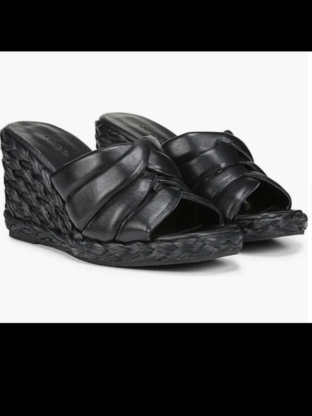 New! VINCE Espadrille wedge slip-on on sandals RETAIL$350 Size 6.5